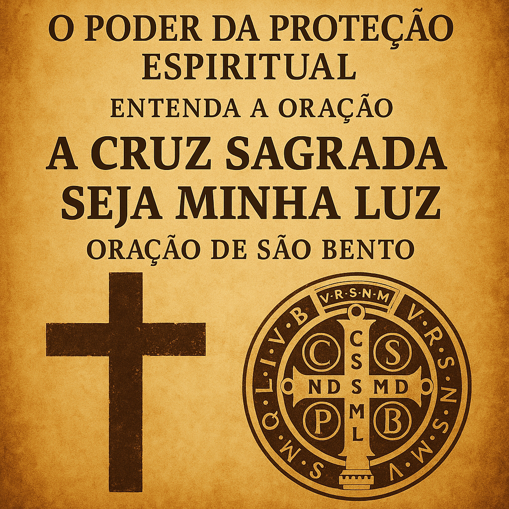 O PODER DA PROTEÇÃO: ENTENDA A ORAÇÃO “A CRUZ SAGRADA SEJA MINHA LUZ ORAÇÃO DE SÃO BENTO”