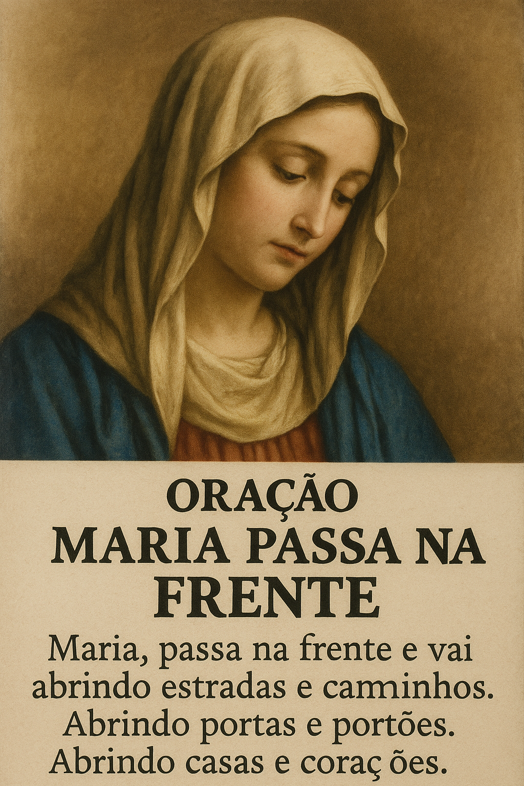A ORAÇÃO DE MARIA PASSA NA FRENTE