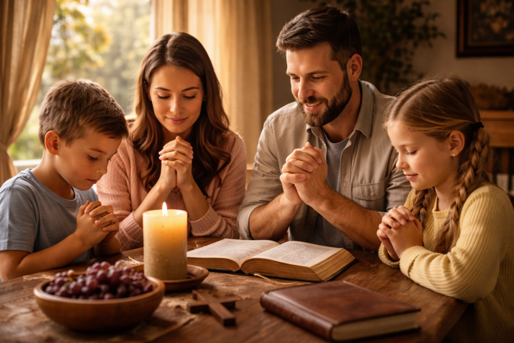 A Família Vivendo a QUARESMA EM ORAÇÃO