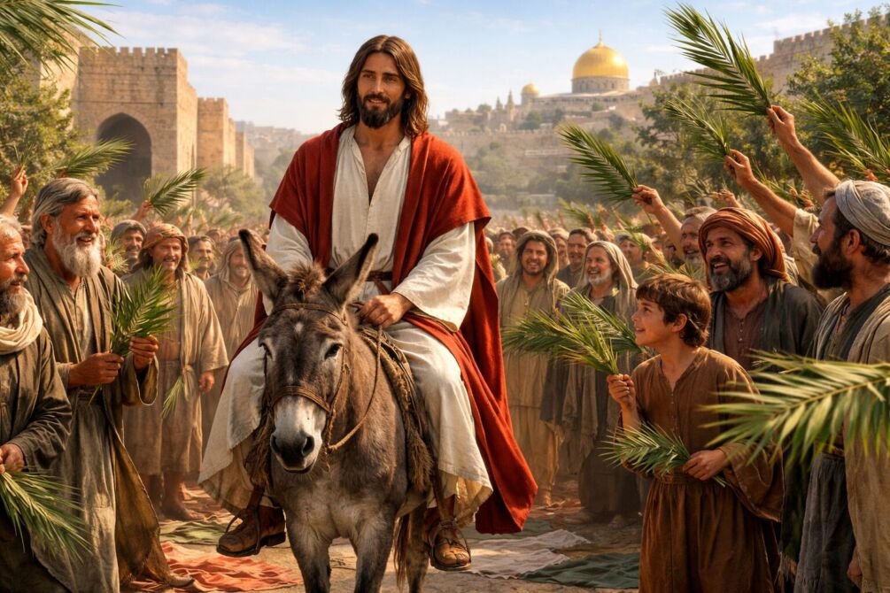 DOMINGO DE RAMOS. 2 A humildade de Jesus na entrada em Jerusalém