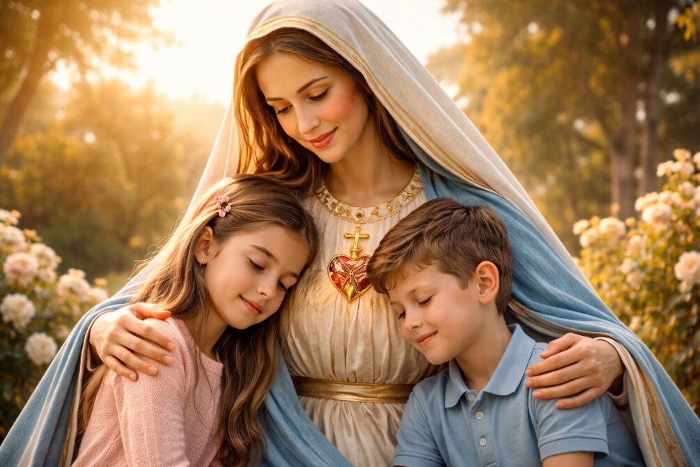 ORAÇÕES CATÓLICAS PARA PROTEÇÃO DA FAMÍLIA E DO LAR 2 Oracao a Nossa Senhora pela protecao dos filhos