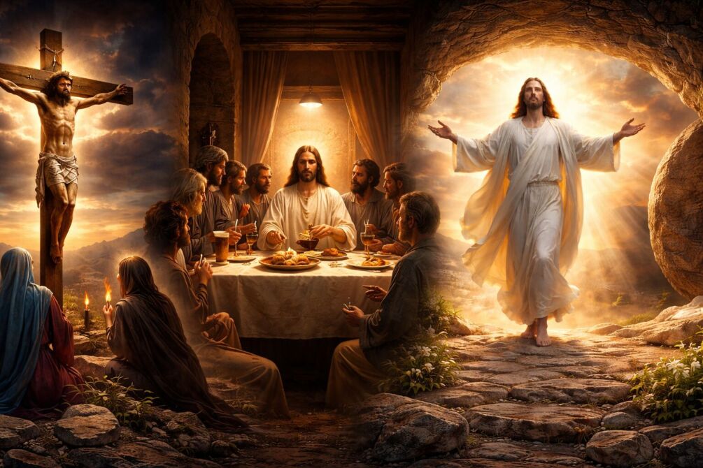 DOMINGO DE PÁSCOA. 3 A relação entre a Semana Santa e o DOMINGO DE PÁSCOA