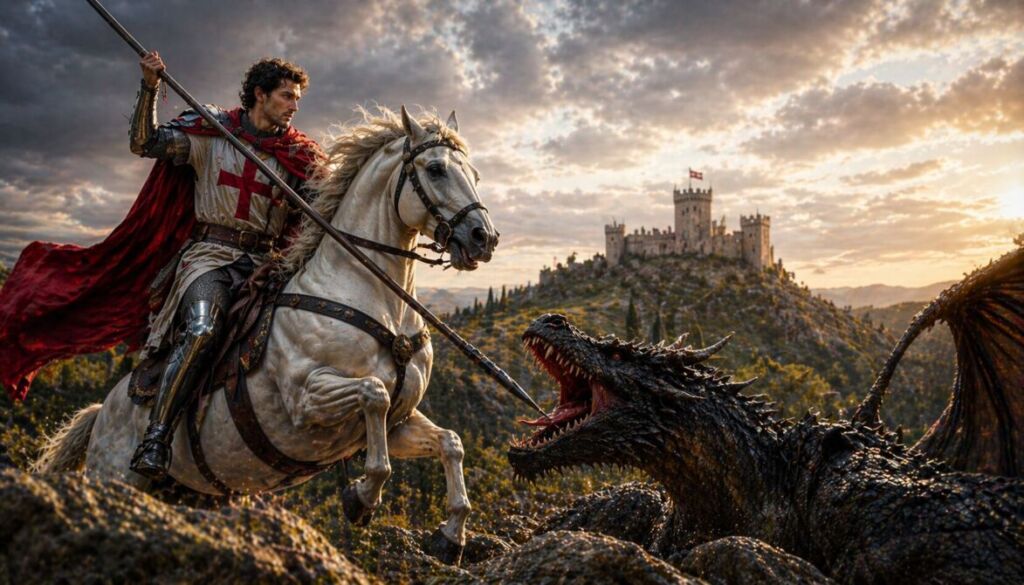 Sao Jorge como exemplo de coragem crista